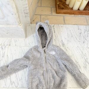 The North Face Gray Kids Fleece Hoodie